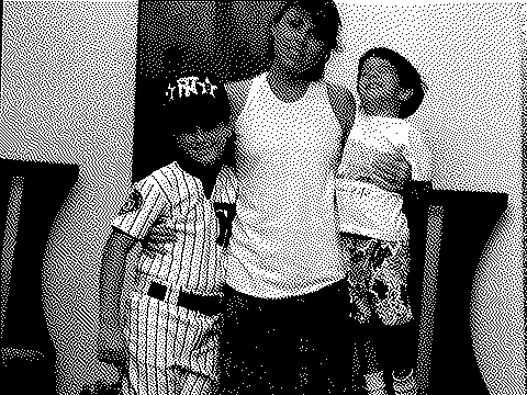 My mom, my brother and me
