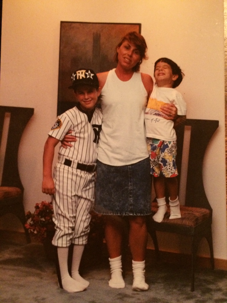 My mom, my brother and me